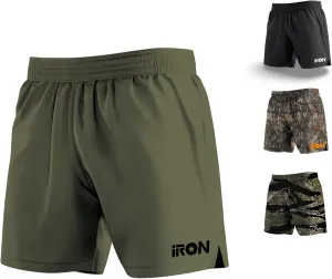 Hybrid Combat Shorts with Built-in Compression Liner for Jiu Jitsu, Grappling, MMA, and Wrestling