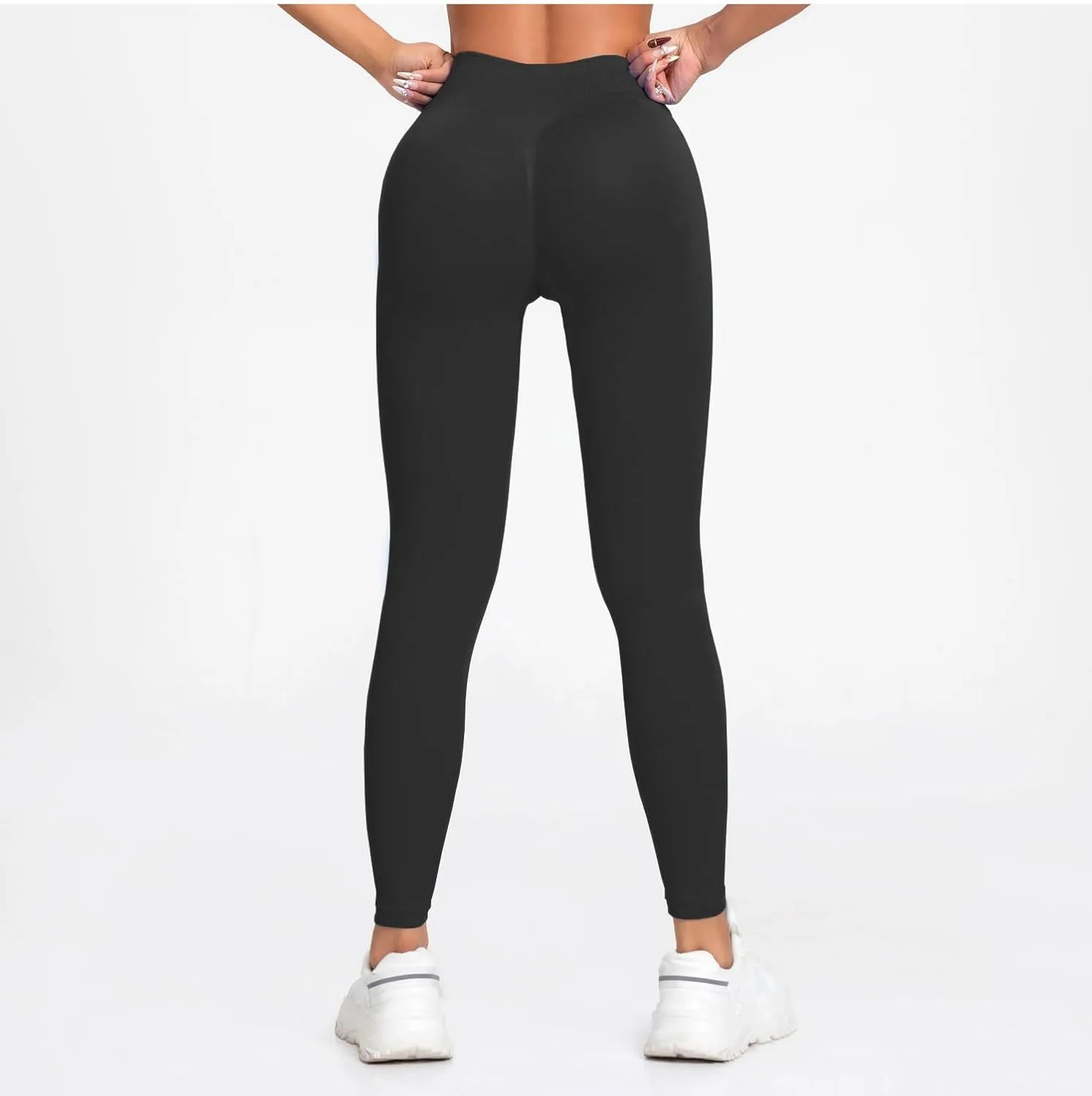 Impact Leggings Low Waist Seamless Yoga Pants for Workout, Gym, Fitness