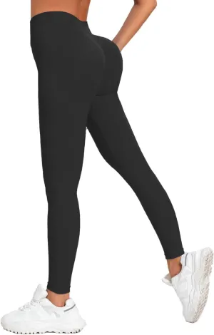 Impact Leggings Low Waist Seamless Yoga Pants for Workout, Gym, Fitness