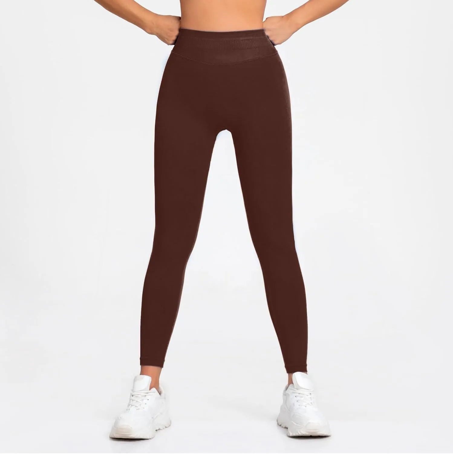 Impact Leggings Low Waist Seamless Yoga Pants for Workout, Gym, Fitness