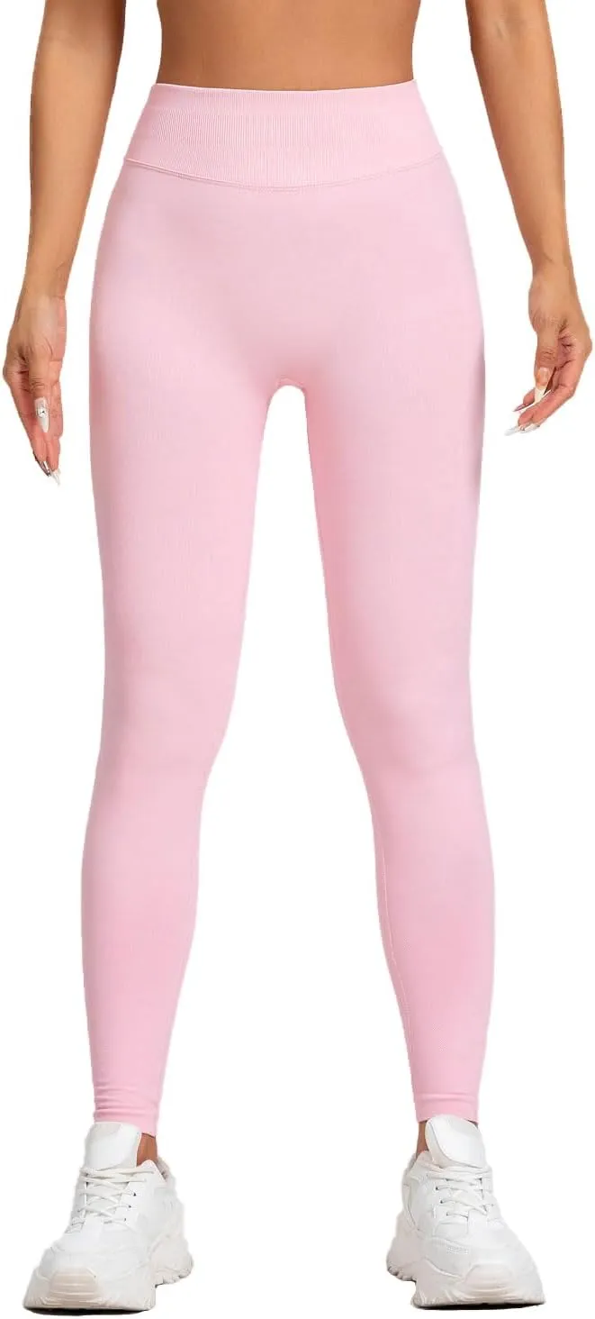 Impact Leggings Low Waist Seamless Yoga Pants for Workout, Gym, Fitness
