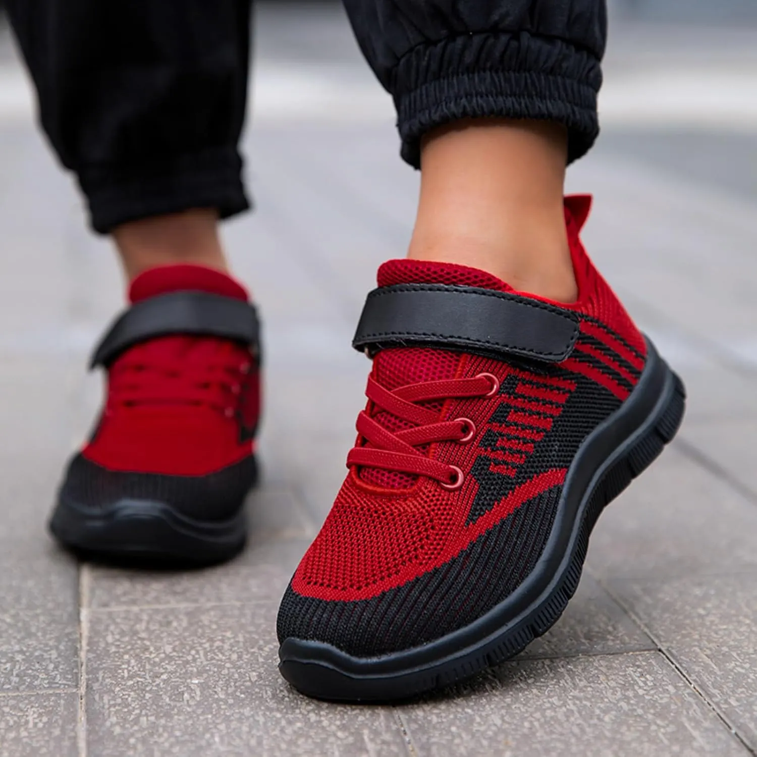 IWIHMIV Kid Breathable Lightweight Sport Shoes Casual Athletic Shoes Non Slip Running Shoes for Boys Girls