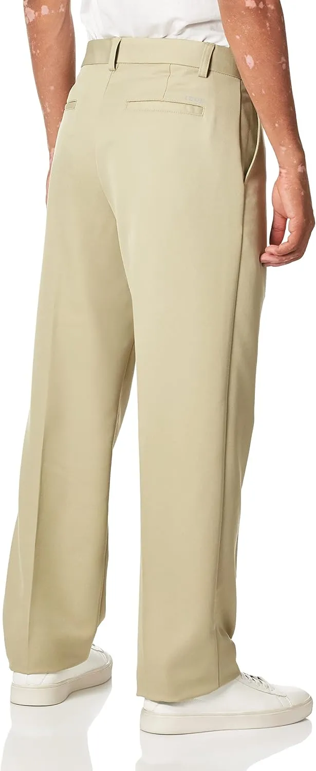 IZOD Men's Golf Microsanded Flat Front Classic Fit Pant