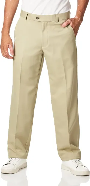 IZOD Men's Golf Microsanded Flat Front Classic Fit Pant