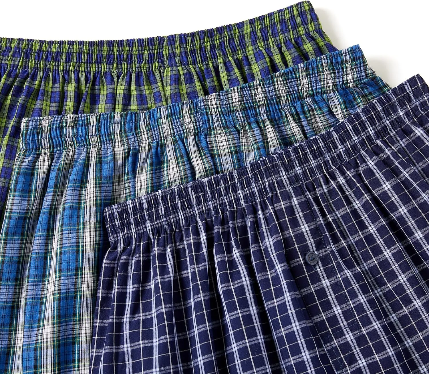 JupiterSecret Men's 100% Cotton Boxer Shorts, Men's Classic Fit Woven Underwear, 5 Pack / 10 Pack