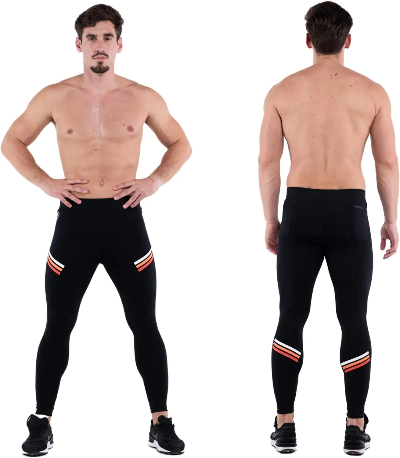 Kapow Meggings Performance Pro Range - Mens Compression Leggings with Pockets for Athletic Workout Performance