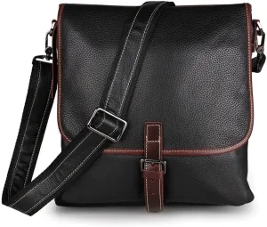 Leather Briefcase for Men Crossbody Bag Large Capacity Crossbody Postman Crossbody Bags