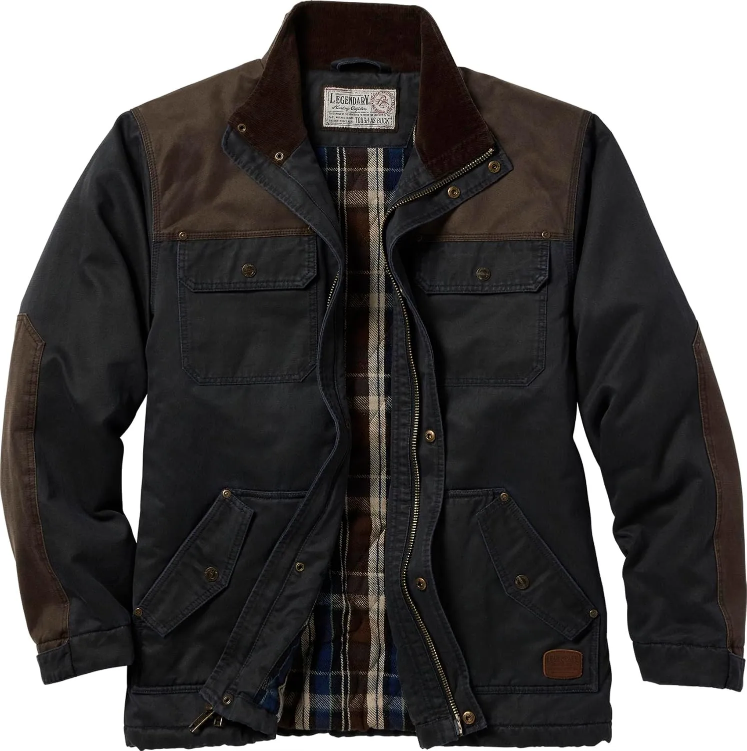 Legendary Whitetails Men's Chore Coat Tough as Buck Collection, Flannel Lined Barn & Field Workwear Jacket
