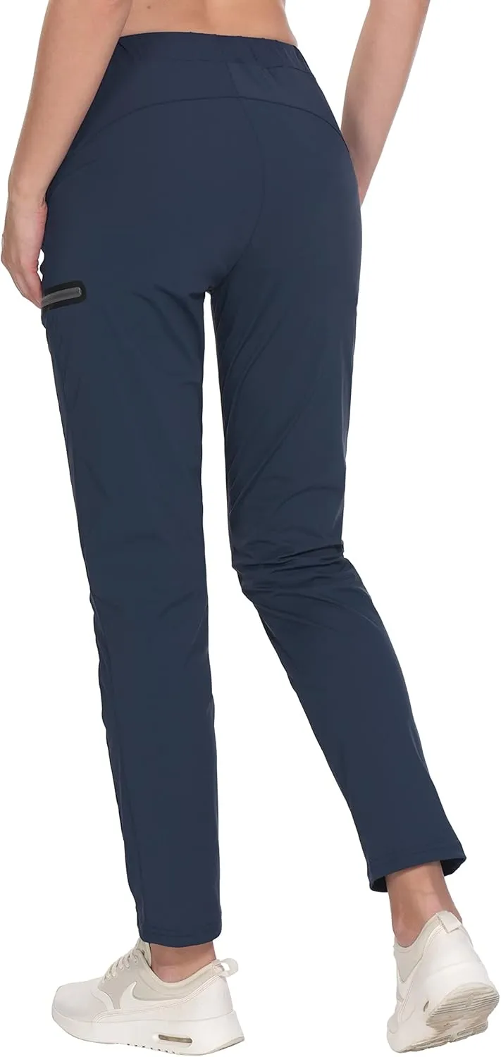 Little Donkey Andy Women's Ultra-Stretch Quick Dry Lightweight Ankle Pants Drawstring Active Travel Hiking