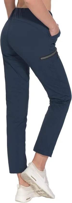 Little Donkey Andy Women's Ultra-Stretch Quick Dry Lightweight Ankle Pants Drawstring Active Travel Hiking