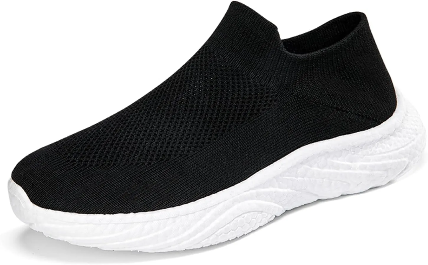 LLTMALL Mesh Jogger Sneakers Breathable Slip On Athletic Running Sock Shoes