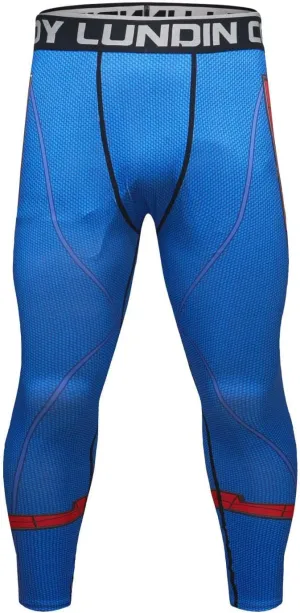 Men's Compression Pants Quick Dry Cool Baselayer Leggings Workout Active Sport Printing Pants