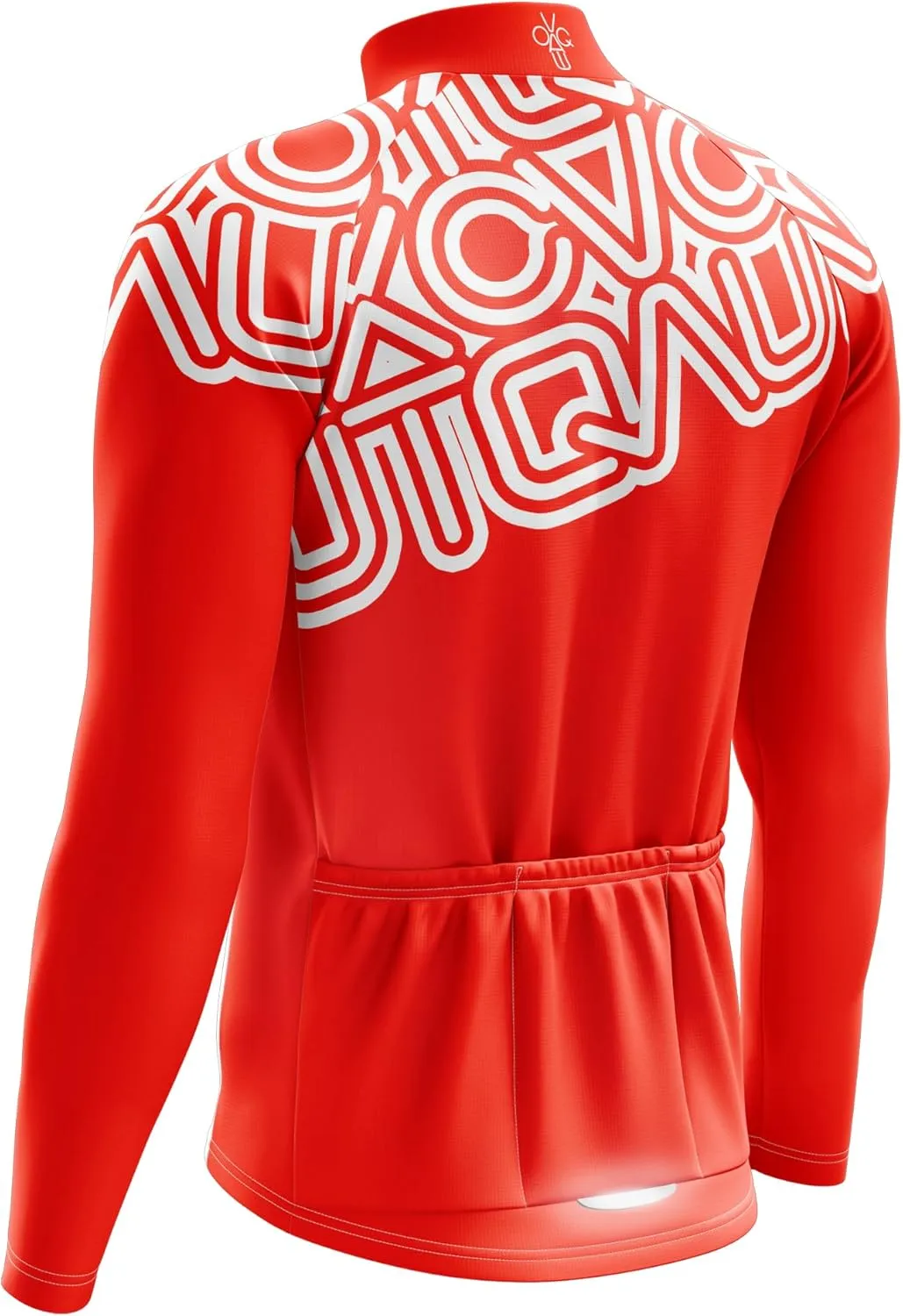 Men's Cycling Bike Jersey Long Sleeve with 3 Rear Pockets- Moisture Wicking, Breathable, Quick Dry Biking Shirt