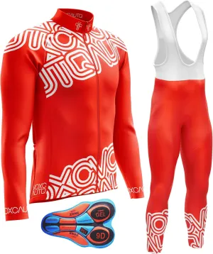 Men's Cycling Bike Jersey Long Sleeve with 3 Rear Pockets- Moisture Wicking, Breathable, Quick Dry Biking Shirt