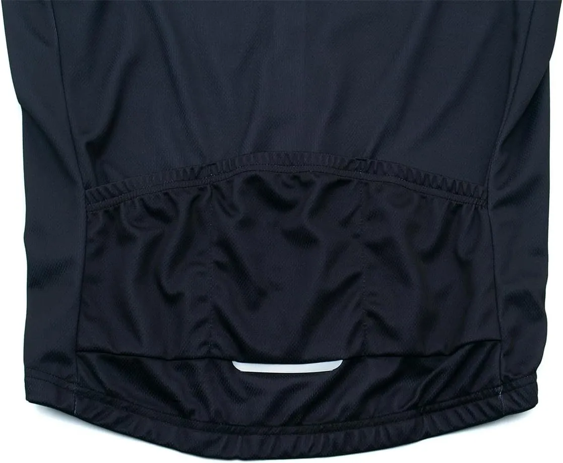 Mens Cycling Jersey 3 Rear Pockets Moisture Wicking Short Sleeve Quick Dry Reflective Biking Shirts