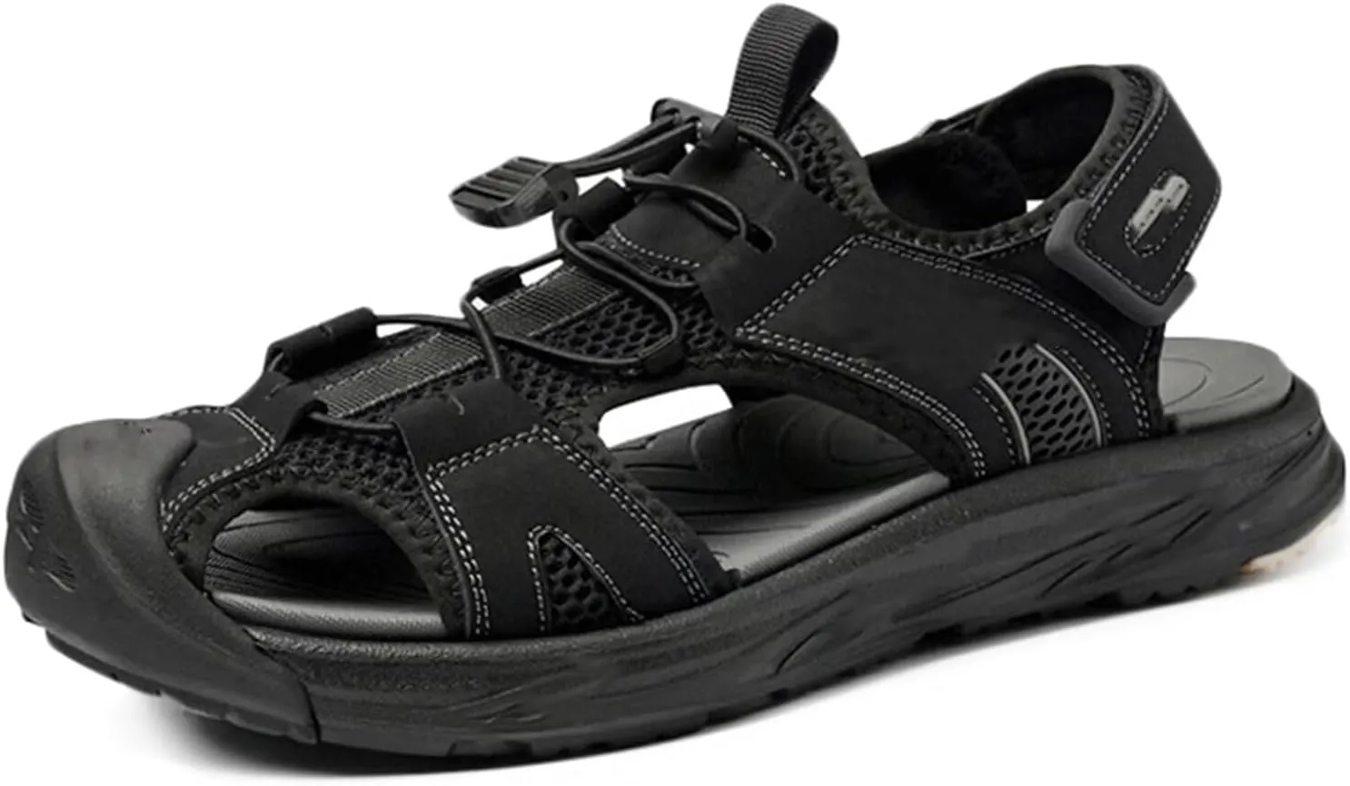 Mens Hiking Sandals Outdoor Sports Summer Beach Fisherman Sandals Closed Toe Trekking Walking Sandals Casual Breathable Athletic Sandals
