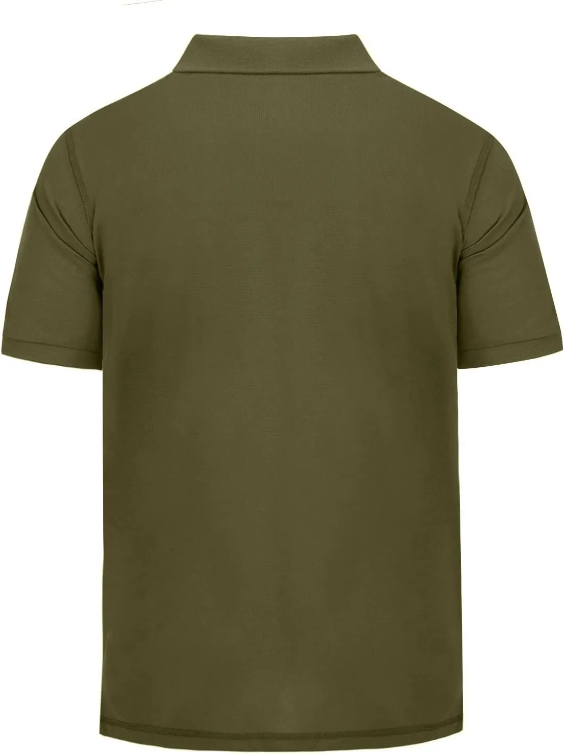 Men's Short Sleeve Polo Shirt Moisture Wicking Performance Dry Fit Golf Polo with Pocket