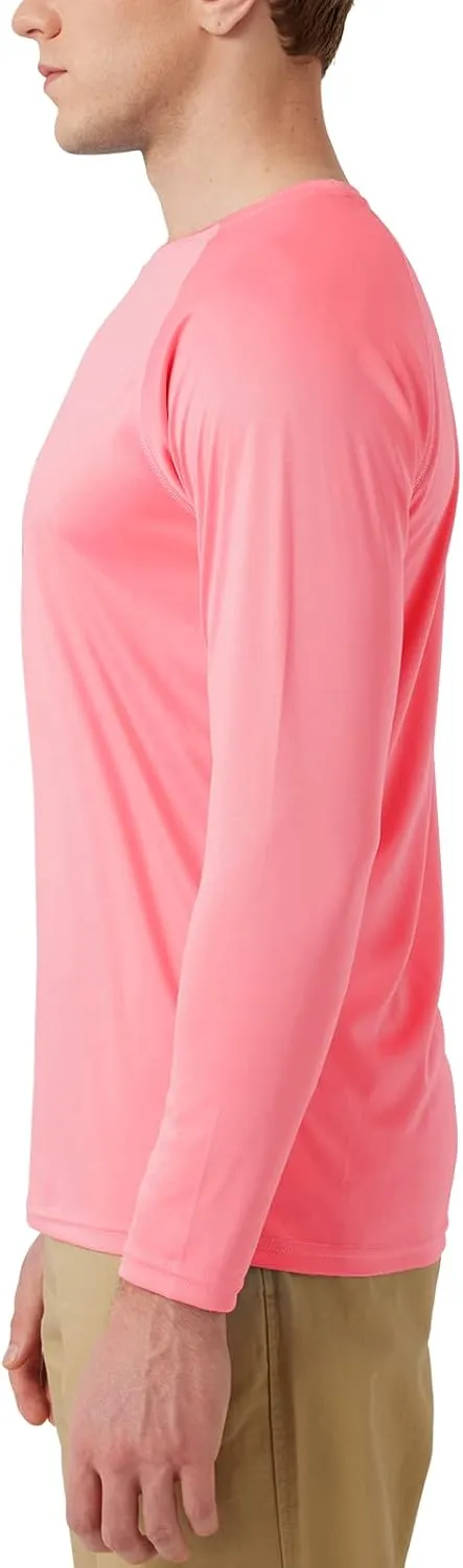 Mens UPF 50  Rash Guard Swim Shirt Long Sleeve Moisture Wicking Quick Dry Lightweight Wrinkle-Resistant