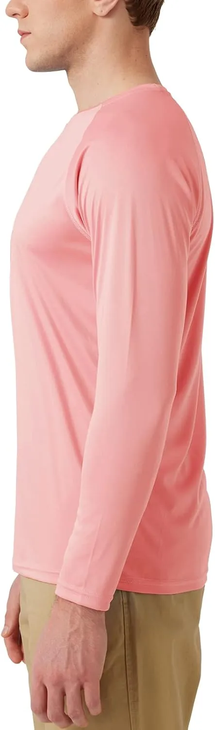 Mens UPF 50  Rash Guard Swim Shirt Long Sleeve Moisture Wicking Quick Dry Lightweight Wrinkle-Resistant