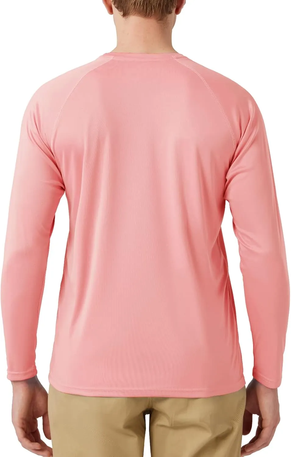 Mens UPF 50  Rash Guard Swim Shirt Long Sleeve Moisture Wicking Quick Dry Lightweight Wrinkle-Resistant
