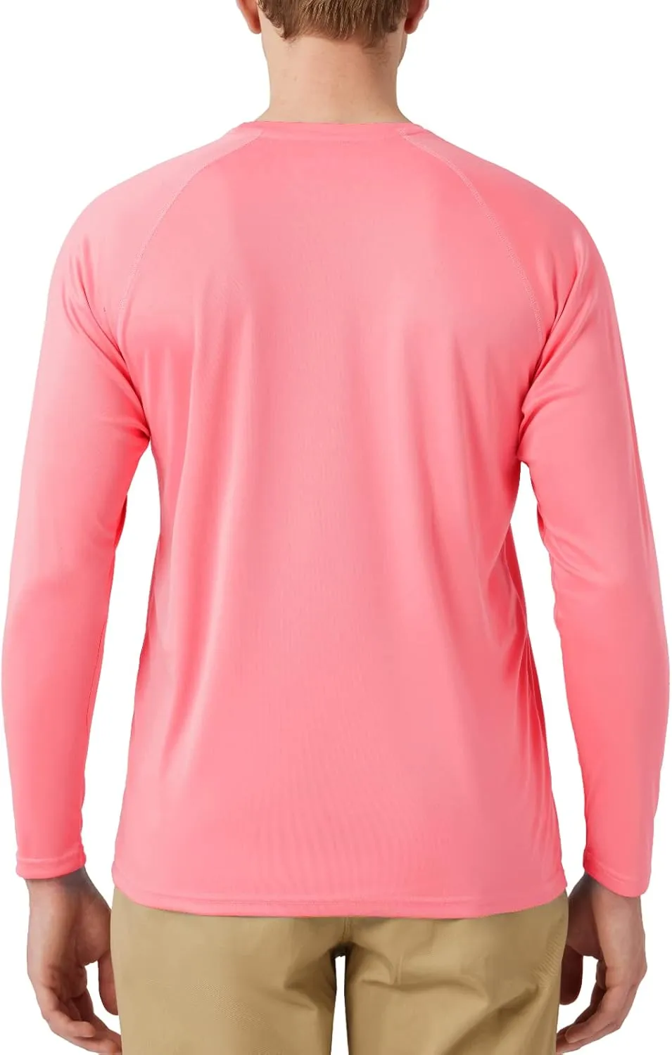 Mens UPF 50  Rash Guard Swim Shirt Long Sleeve Moisture Wicking Quick Dry Lightweight Wrinkle-Resistant