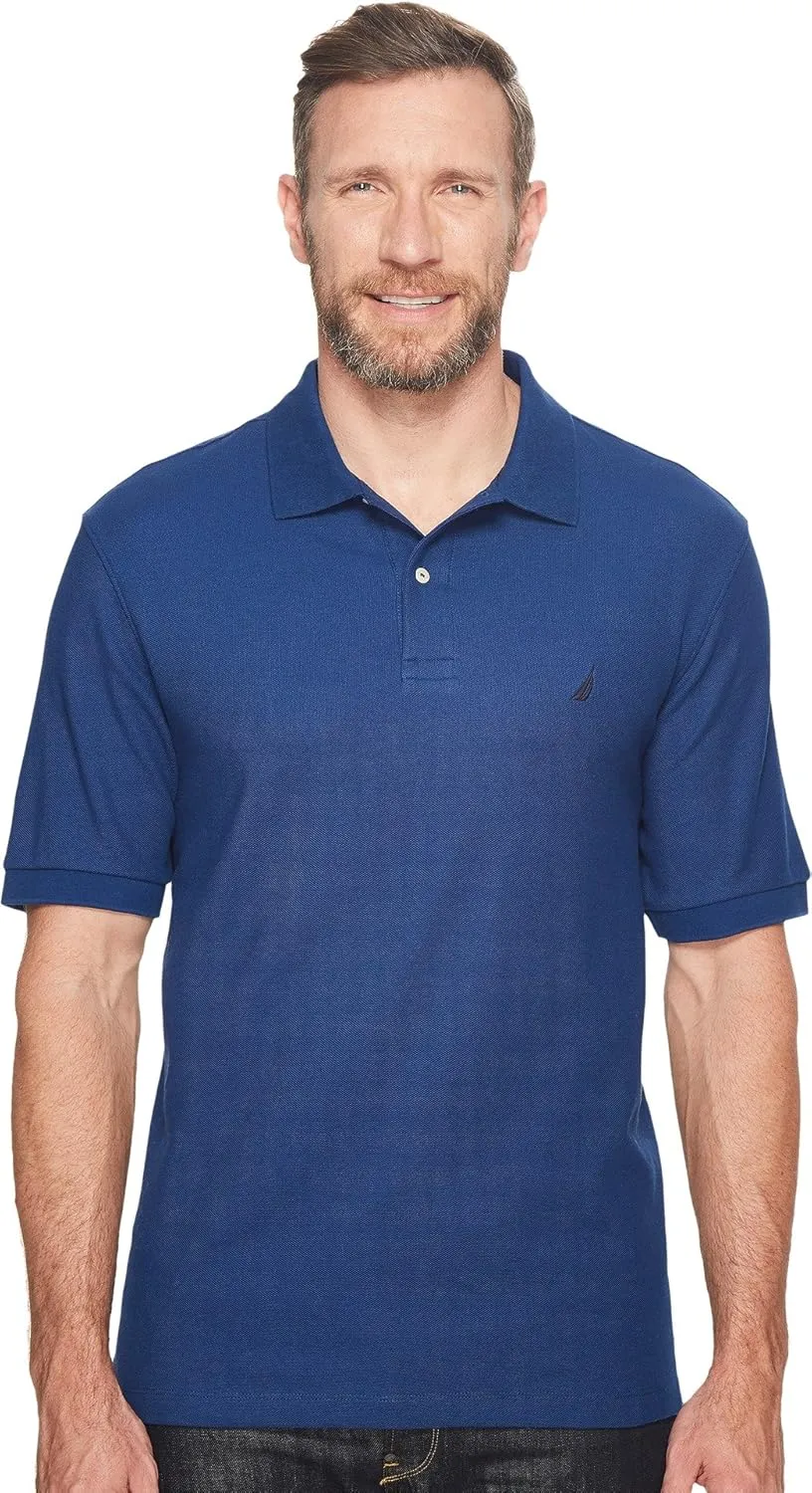 Nautica Men's Big and Tall Performance Classic Fit Deck Polo Shirt