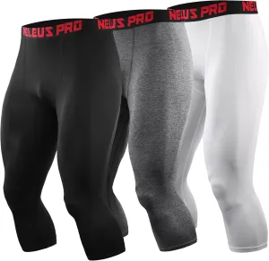 NELEUS Men's Dry Fit Compression Pants Workout Running Leggings