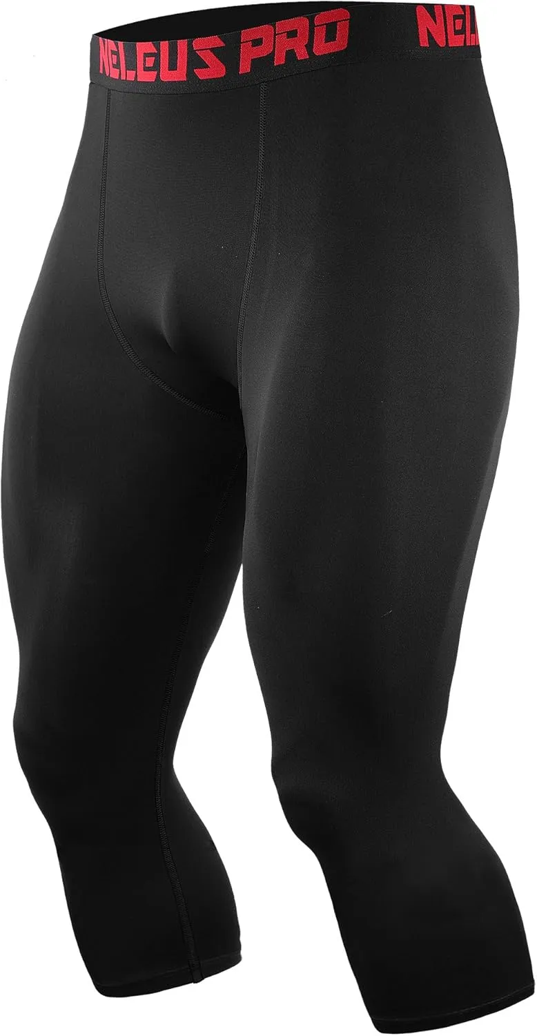 NELEUS Men's Dry Fit Compression Pants Workout Running Leggings