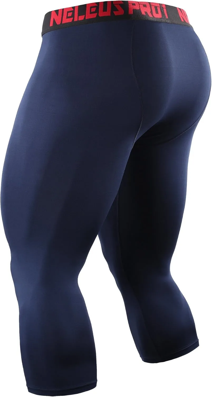 NELEUS Men's Dry Fit Compression Pants Workout Running Leggings