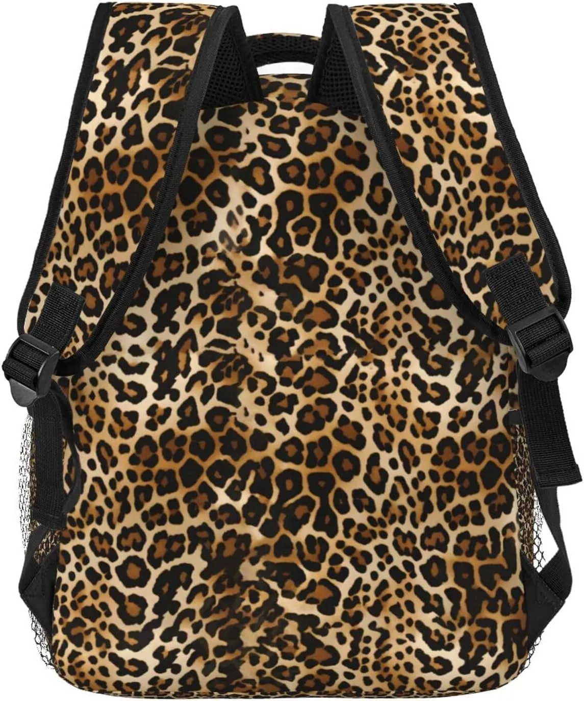 Nerxy Brown Leopard Backpack for School - Cheetah Print Backpack Animal Skin Spots School Bag Daily Laptop Book Bag Fits 14 Inch Laptop Rucksack Daypack