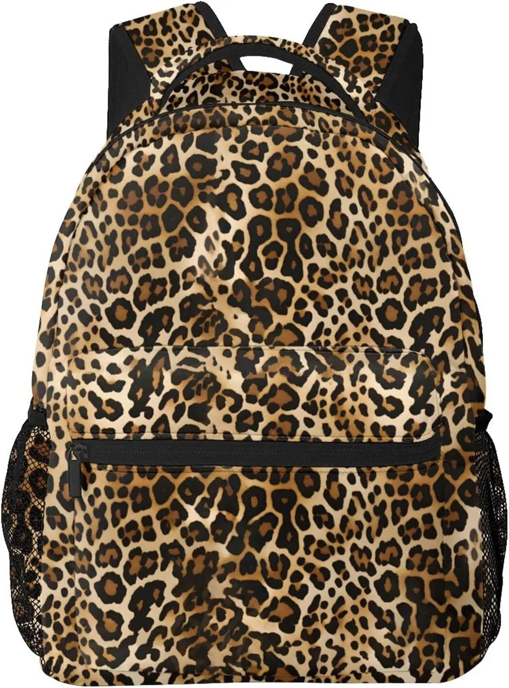 Nerxy Brown Leopard Backpack for School - Cheetah Print Backpack Animal Skin Spots School Bag Daily Laptop Book Bag Fits 14 Inch Laptop Rucksack Daypack