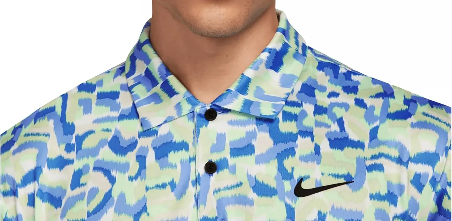 Nike Tour Dri-FIT Confetti Print Stretch Golf Polo Classic Fit