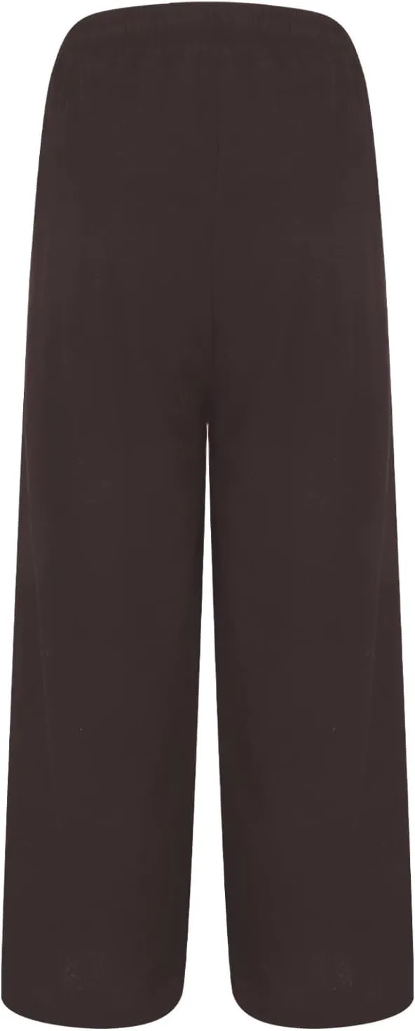 Palazzo Pants for Women Casual Plus Size Wide Leg High Waist Lounge Cotton Linen Pant 2025 Beach Gauze Summer Trouser