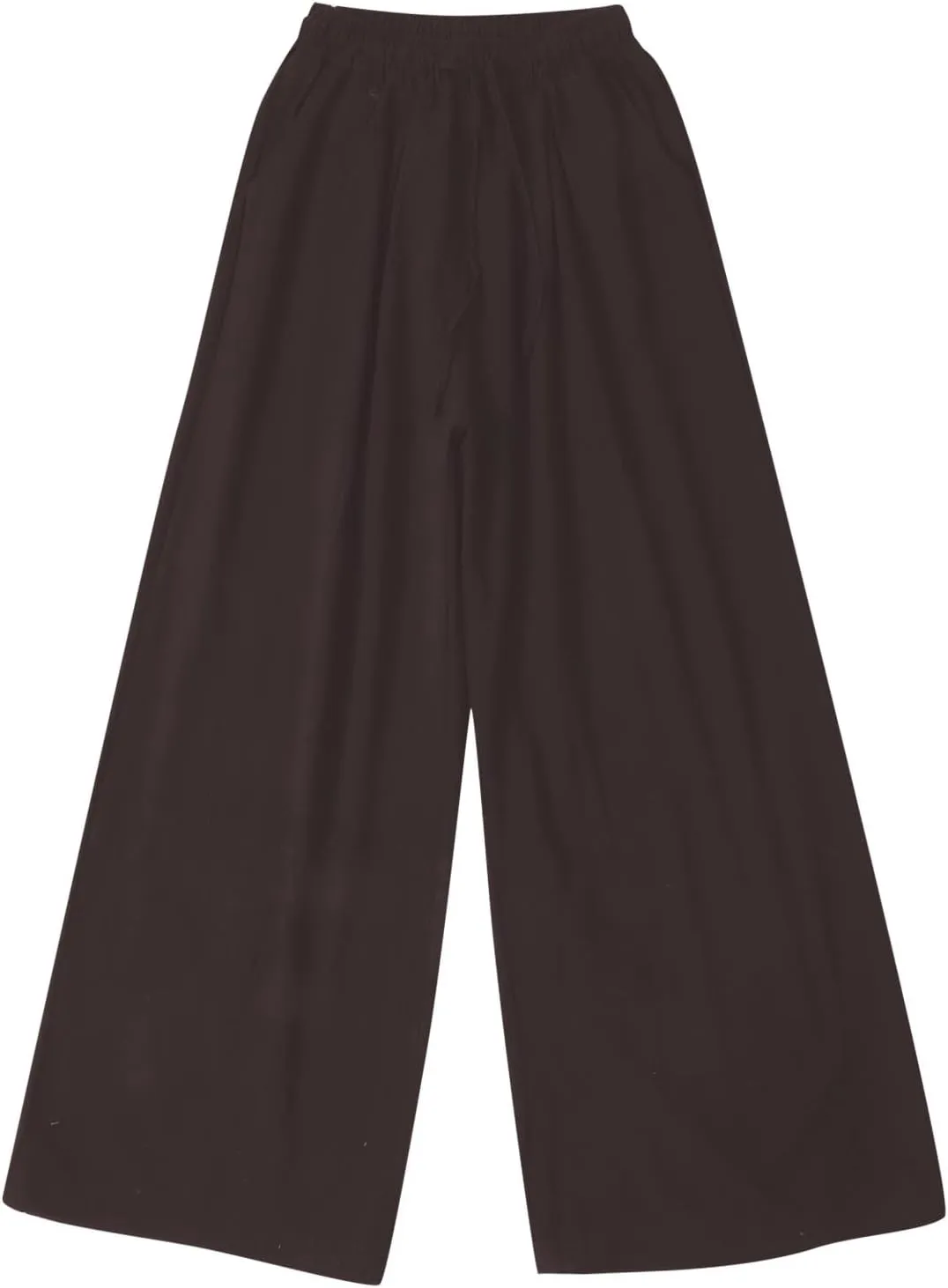 Palazzo Pants for Women Casual Plus Size Wide Leg High Waist Lounge Cotton Linen Pant 2025 Beach Gauze Summer Trouser