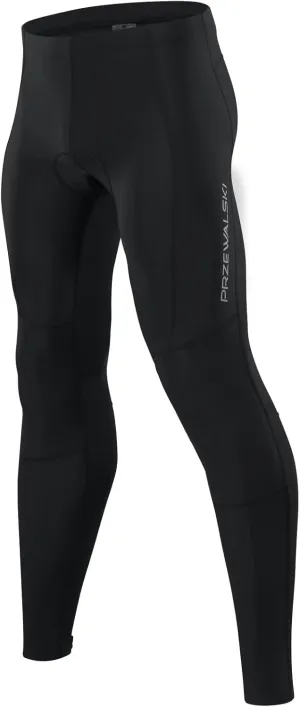 Przewalski Men's Cycling Pants 4D Padded Bike Bicycle Biking Tights Long MTB Leggings