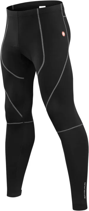 qualidyne Men's Cycling Bike Pants 4D Padded Road Bicycle Tights Outdoor Biking Leggings.