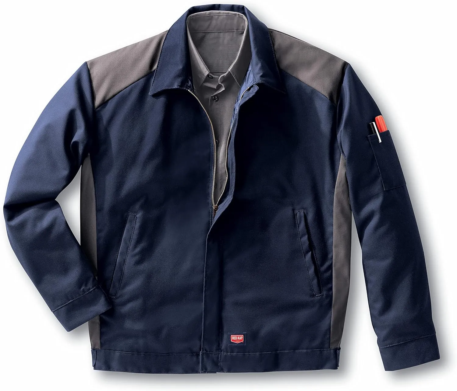 Red Kap Men's Color Block Performance Crew Jacket