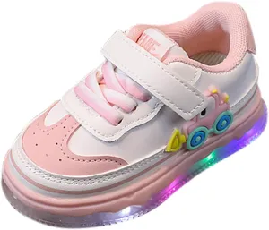 Spring Boys Girls Light Up Lightweight Shoes Adorable Cute Adorable Casual Outdoor Daily Sneaker for Girls Size 3