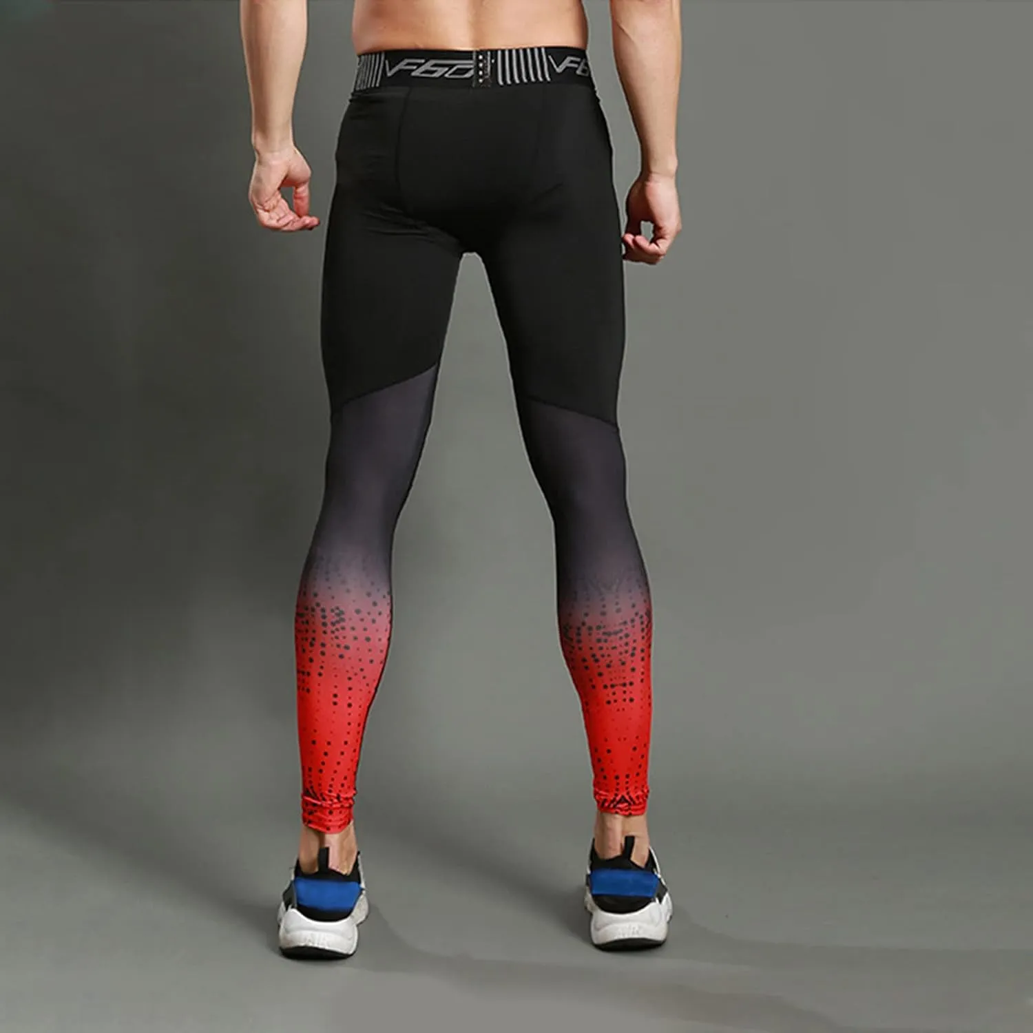 SS COLOR FISH Men Compression Pants Athletic Baselayer Workout Legging Running Tights for Men