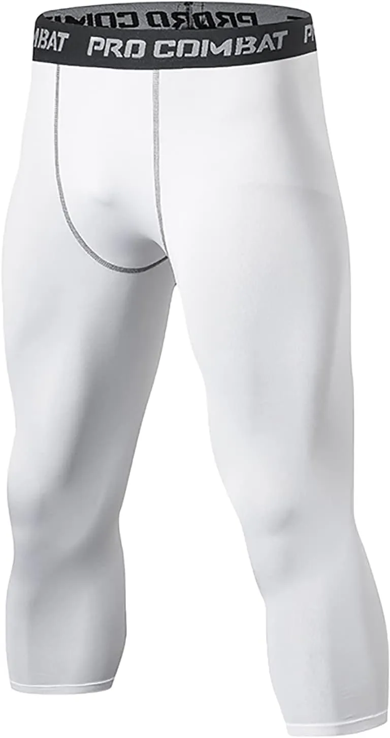 SS COLOR FISH Men Compression Pants Athletic Baselayer Workout Legging Running Tights for Men