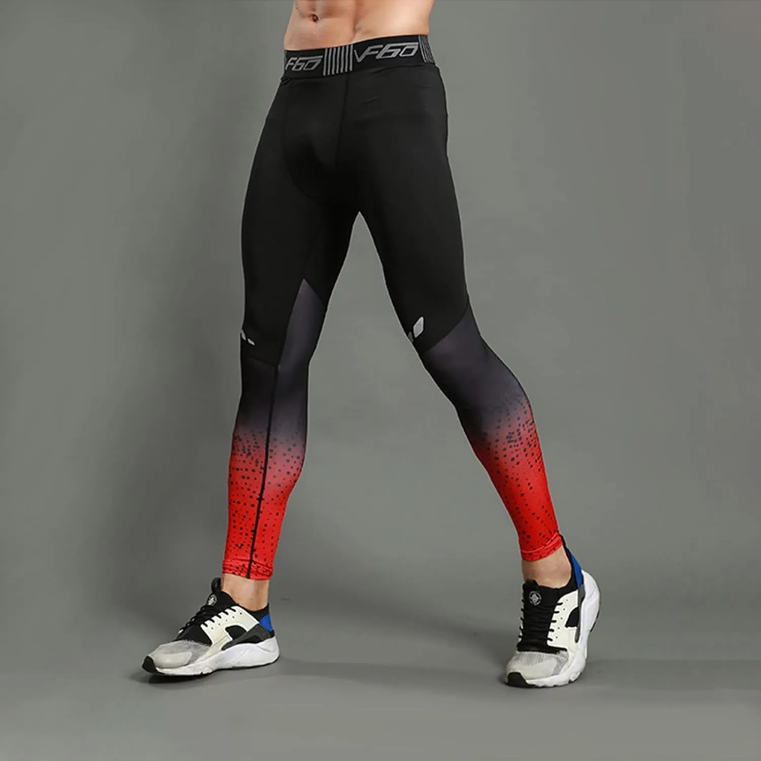 SS COLOR FISH Men Compression Pants Athletic Baselayer Workout Legging Running Tights for Men