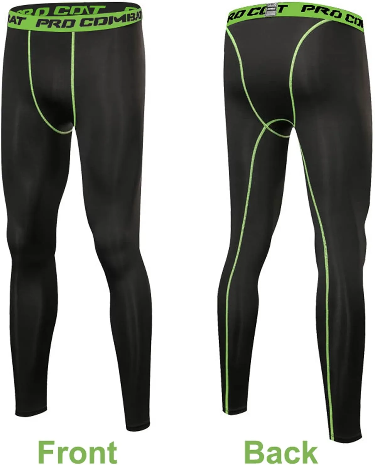 SS COLOR FISH Men Compression Pants Athletic Baselayer Workout Legging Running Tights for Men