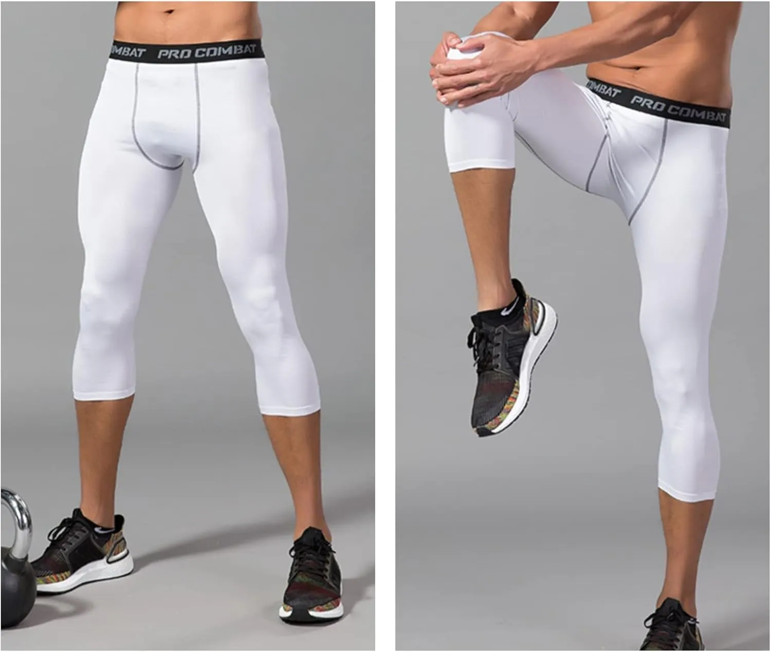 SS COLOR FISH Men Compression Pants Athletic Baselayer Workout Legging Running Tights for Men