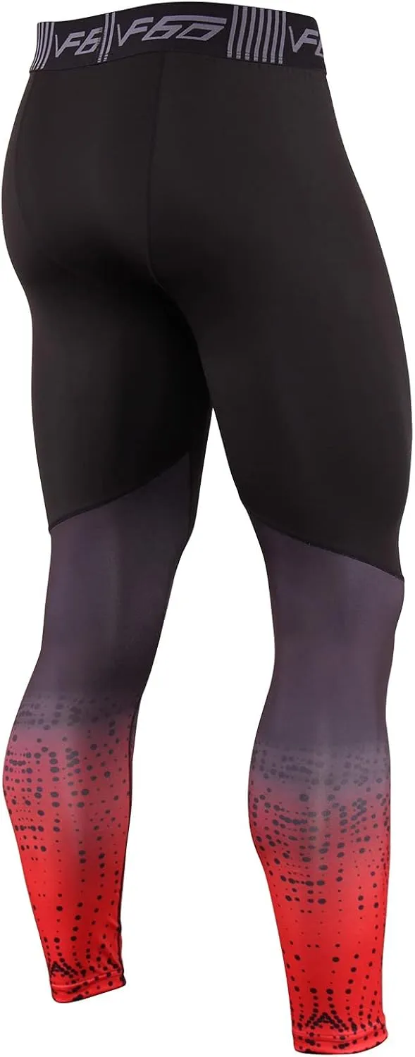 SS COLOR FISH Men Compression Pants Athletic Baselayer Workout Legging Running Tights for Men