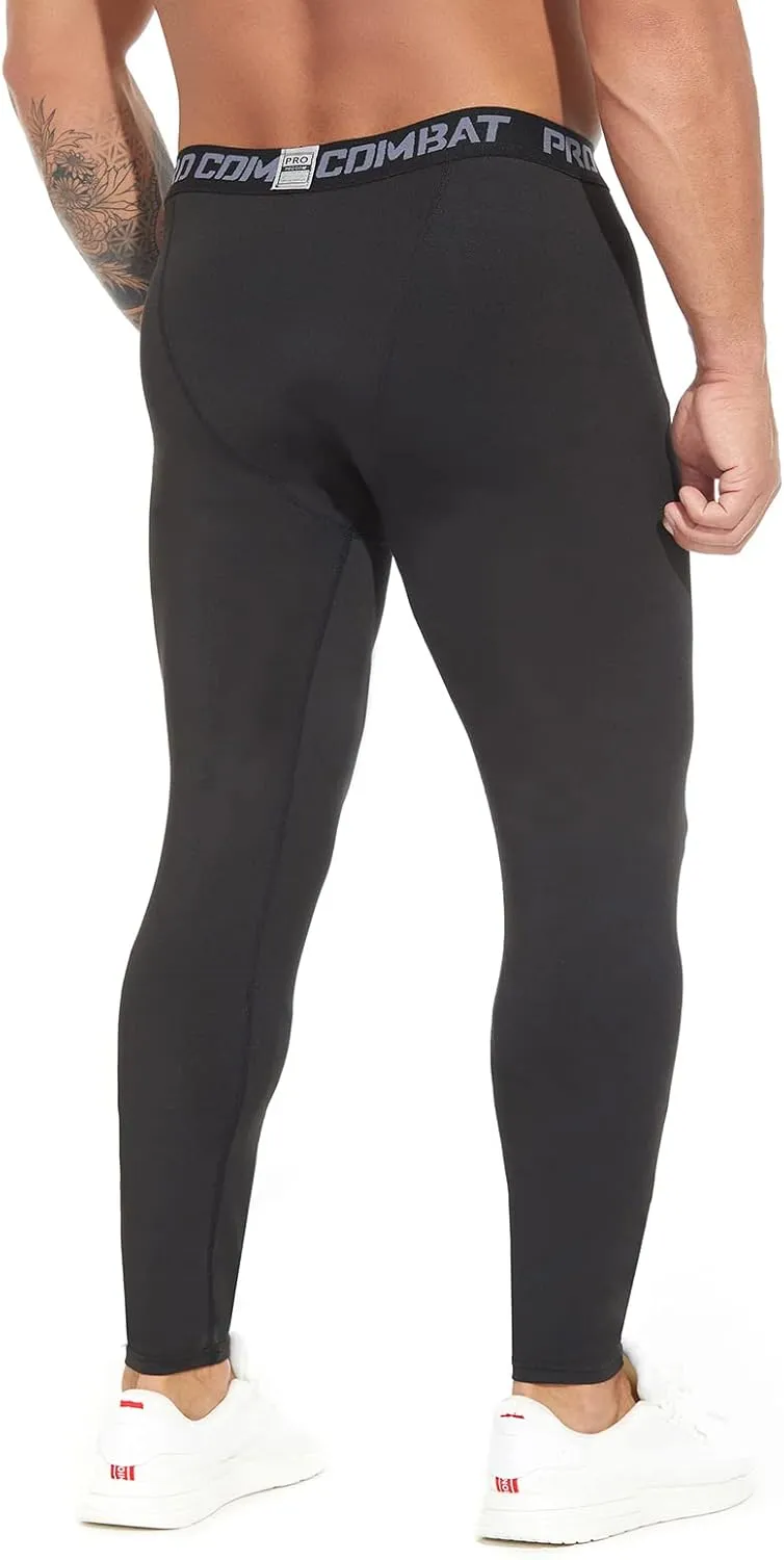 SS COLOR FISH Men Compression Pants Athletic Baselayer Workout Legging Running Tights for Men