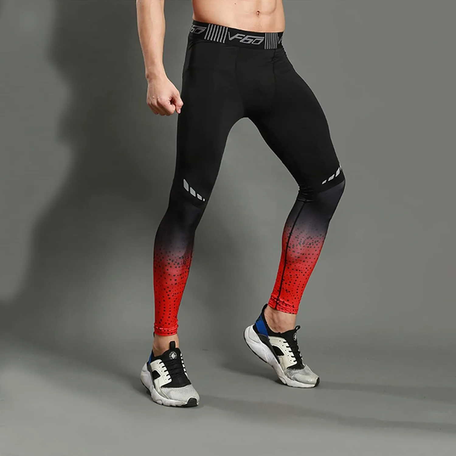SS COLOR FISH Men Compression Pants Athletic Baselayer Workout Legging Running Tights for Men