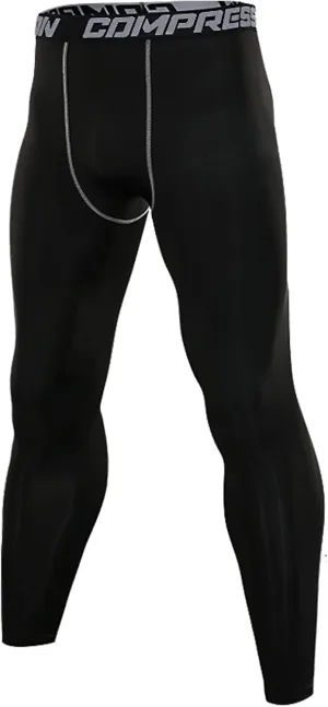 SS COLOR FISH Men Compression Pants Athletic Baselayer Workout Legging Running Tights for Men