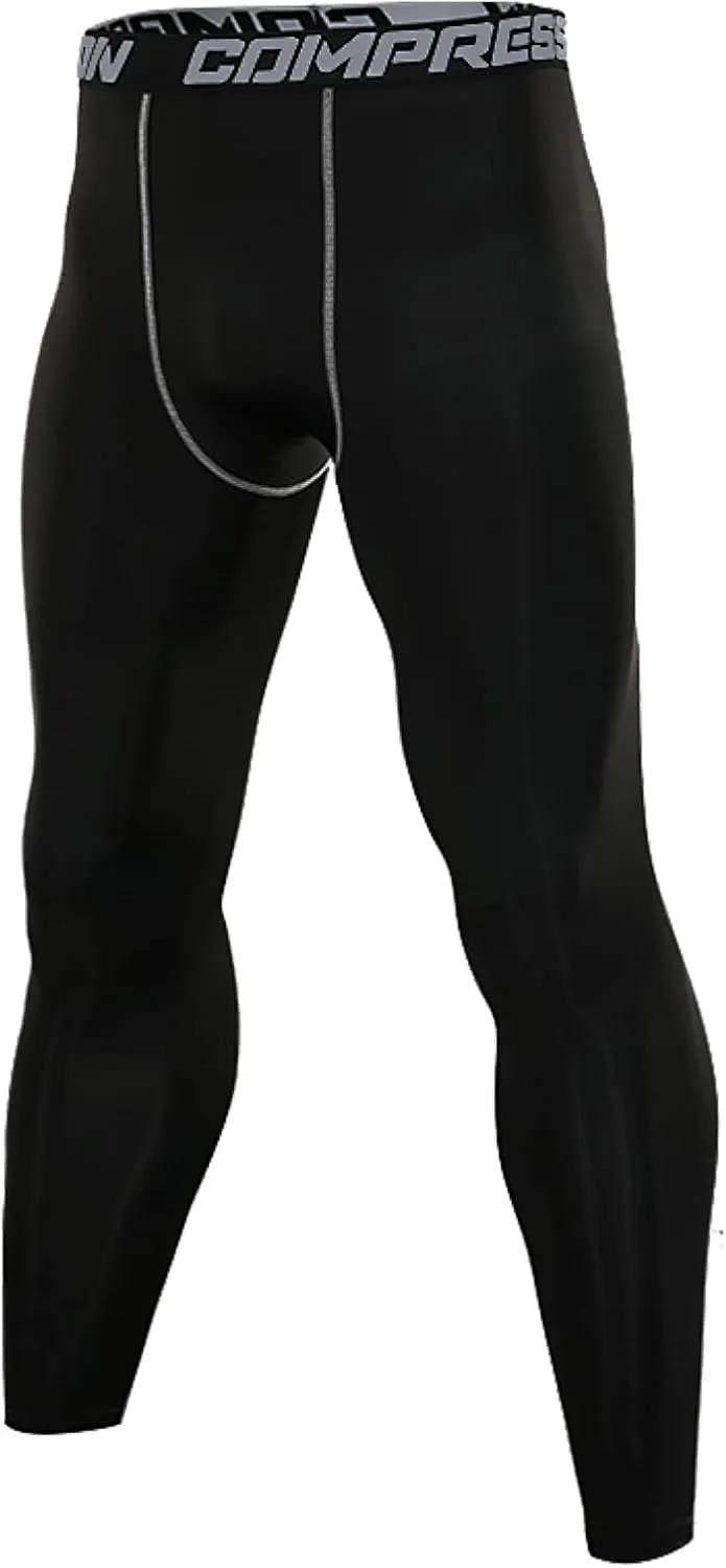 SS COLOR FISH Men Compression Pants Athletic Baselayer Workout Legging Running Tights for Men
