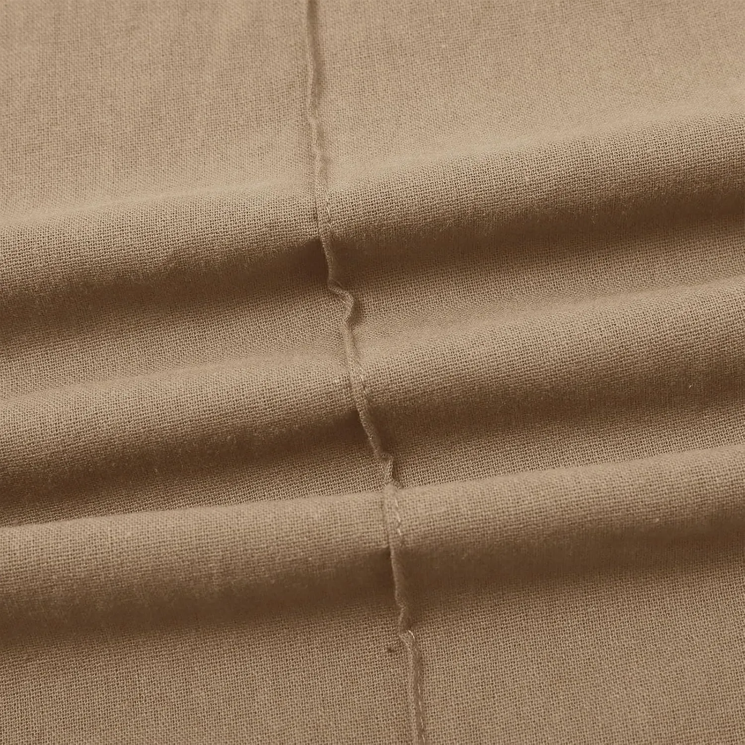 Straight Wide Leg Linen Pants for Women Elastic Drawstring High Waisted Summer Casual Pants Loose Boho Beach Trousers