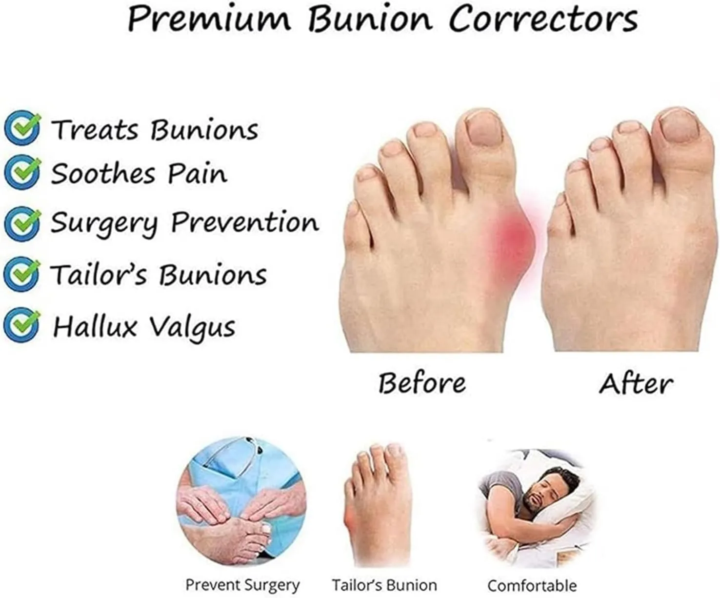 Summer Foot Correction Flat Sandals, Men's Plus Size Slip-On Bunion Orthopedic Closed Toe Sandals Shoes, Open Toe Plantar Fasciitis Flip Flops, for Fathers Day, Travel, Outdoor, Beach